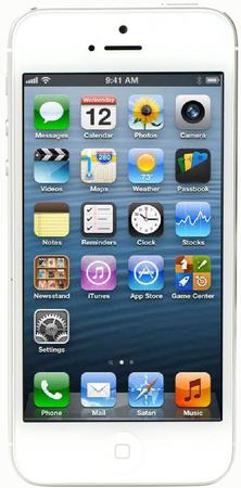Смартфон Apple iPhone 5 32Gb White & Silver - Калтан