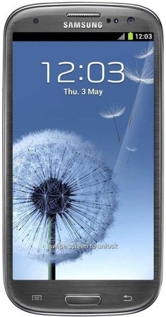 Смартфон Samsung Galaxy S3 GT-I9300 16Gb Titanium grey - Калтан